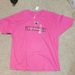 Hanes Pink Red Raiders Women's Tee
